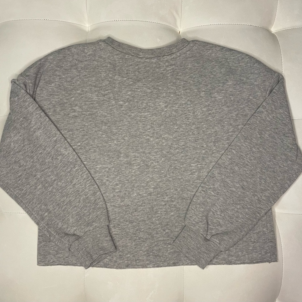 Girls' AC/DC Cropped Crewneck Sweatshirt - art class™ Gray - Picture 5 of 5
